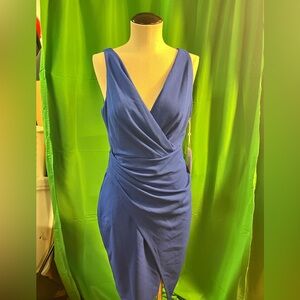 Elegant Blue Midi Dress